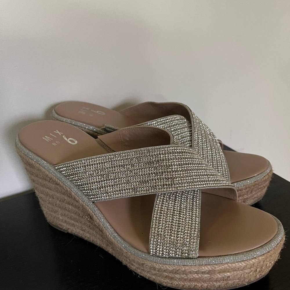Mix No. 6 Metallic Woven Wedges